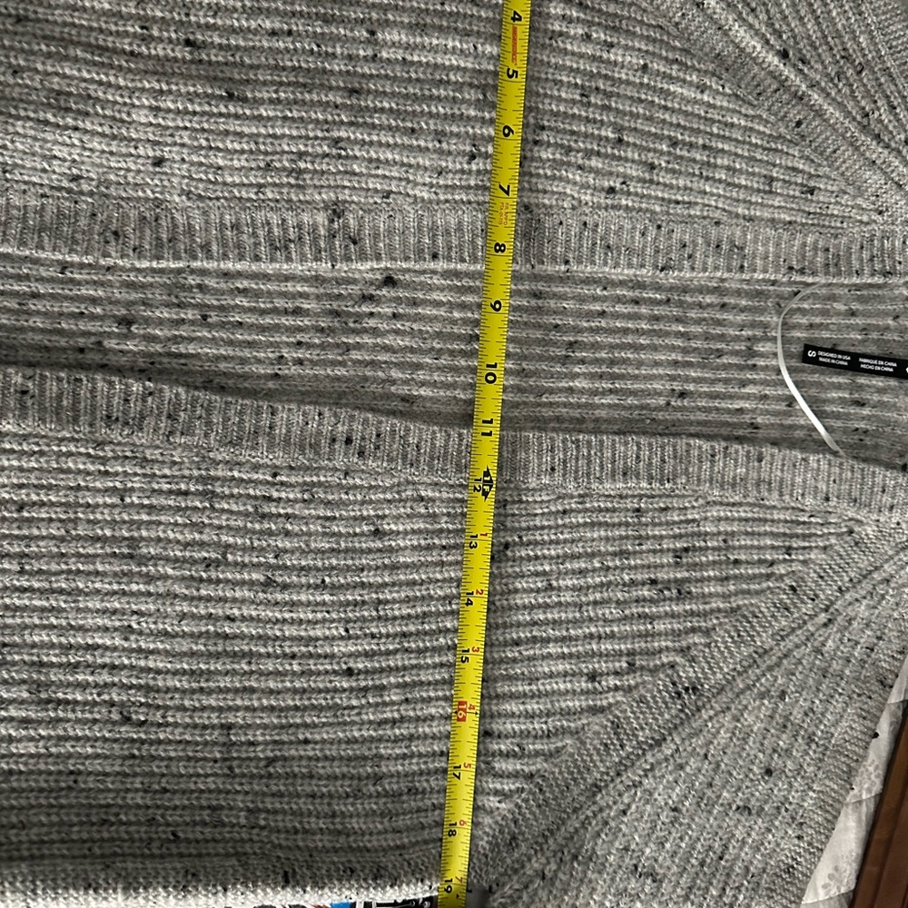 Kuhl Light Gray Open-Front Ribbed Cardigan - Picture 4 of 5